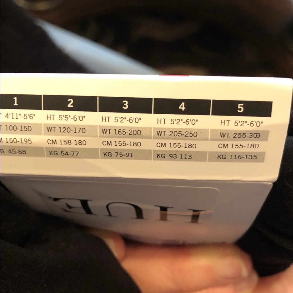 HUE Black Opaque Tights - Non-Control Top - Picture 6 of 6